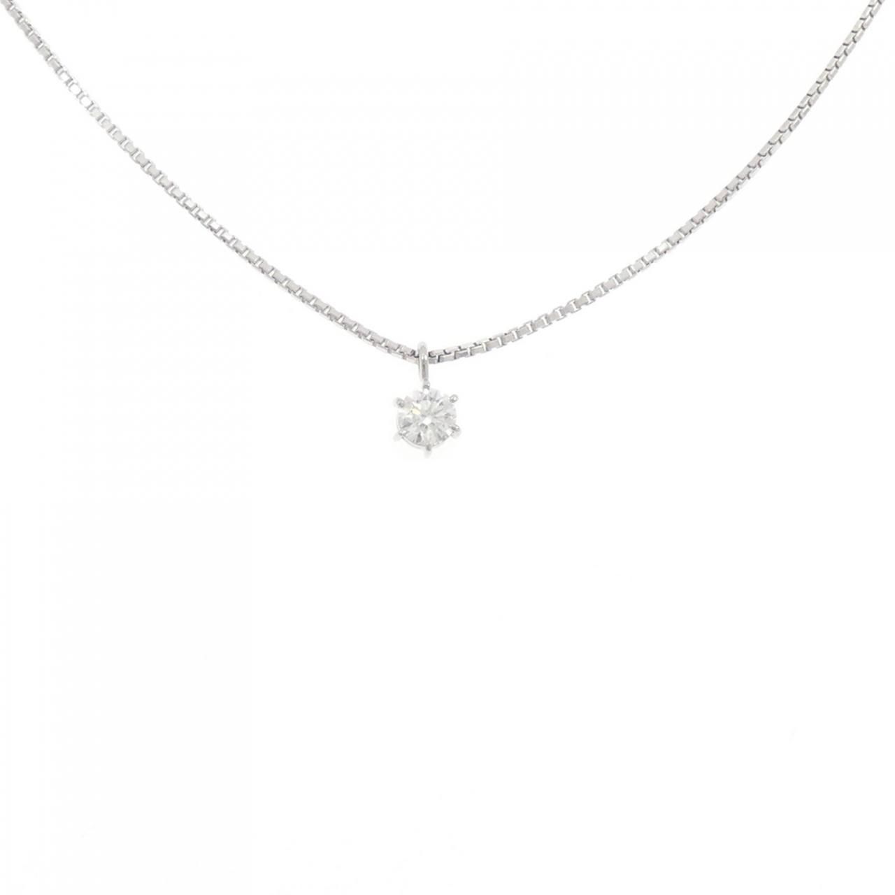 PT850 ダイヤモンド ネックレス 0.301CT F SI1 VG