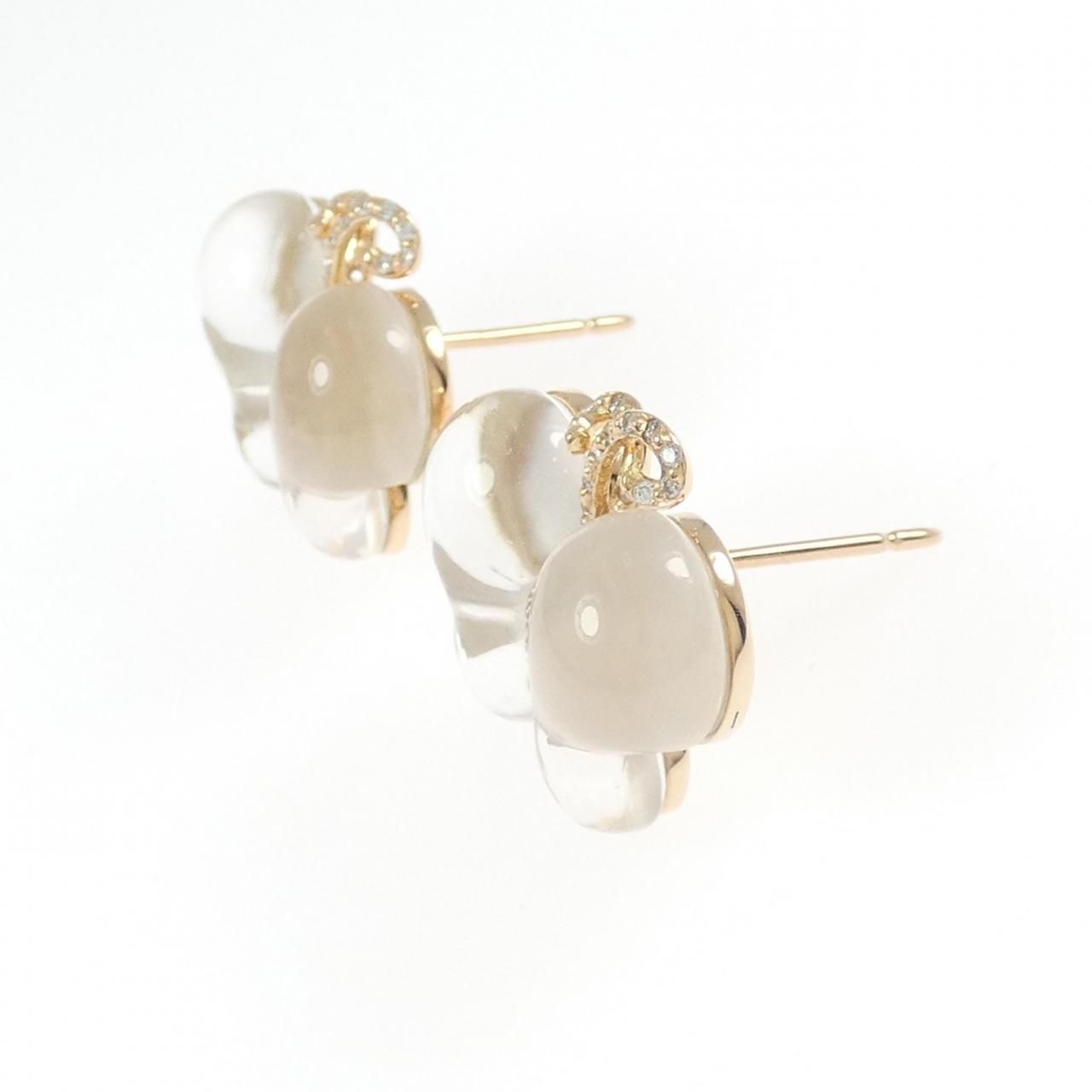 750 PG バタフライ クオーツ ピアス