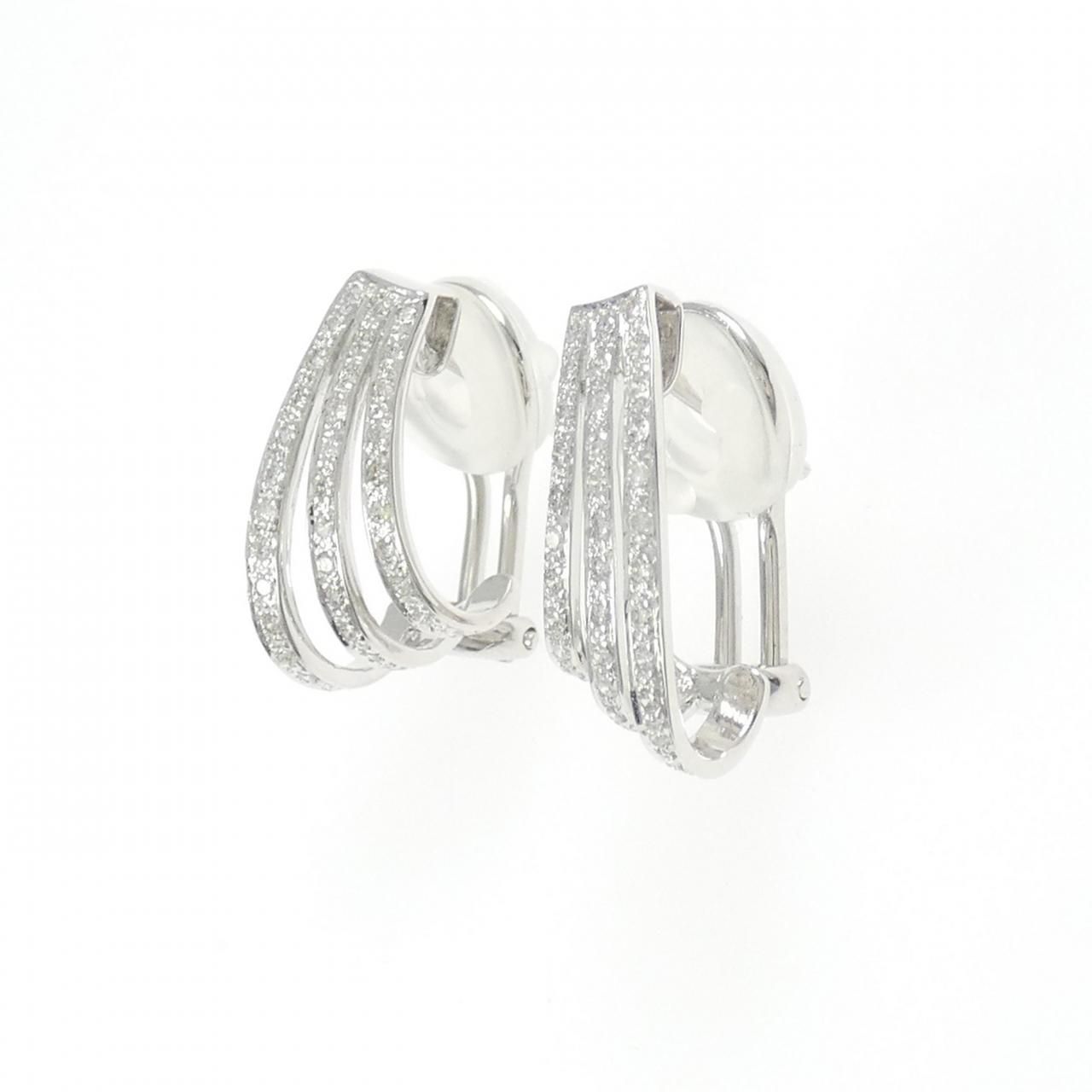 750 WG ダイヤモンド ピアス イヤリング 0.38 CT
