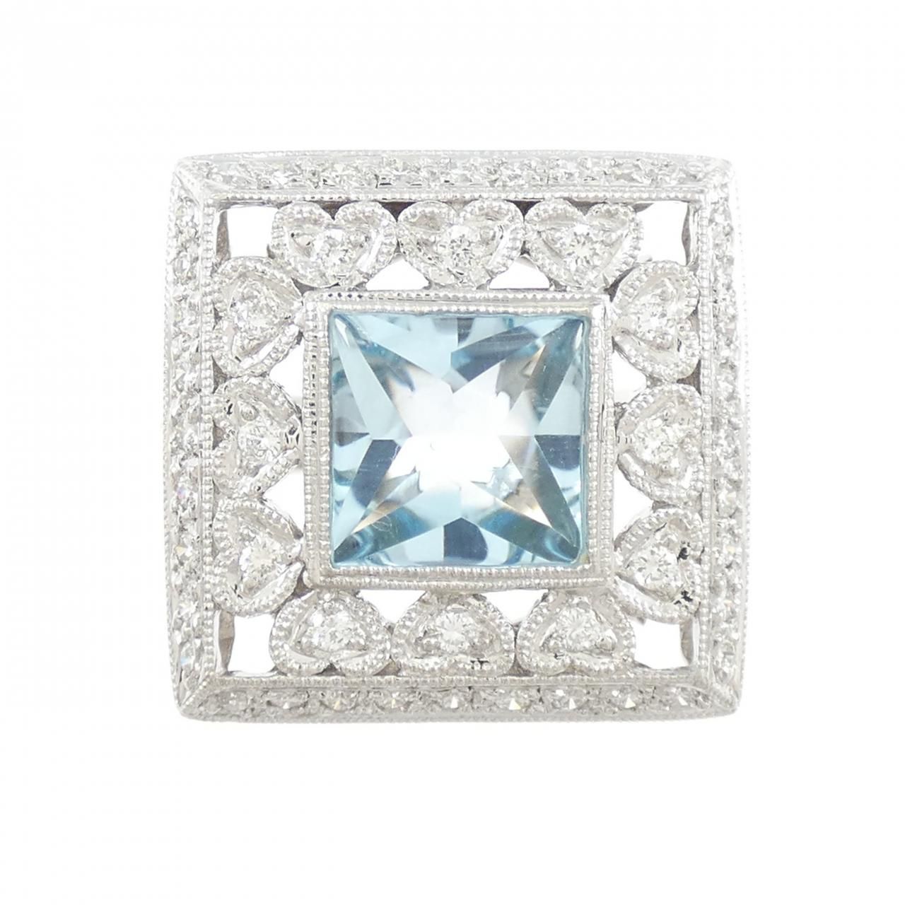 750 WG ブルートパーズ リング