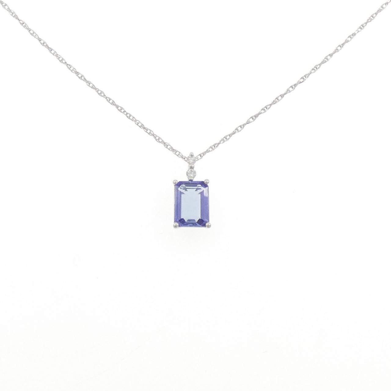 PT950 タンザナイト ネックレス 1.00CT