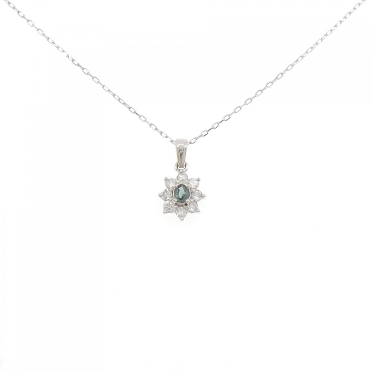 PT900 PT850 アレキサンドライト ネックレス 0.13CT