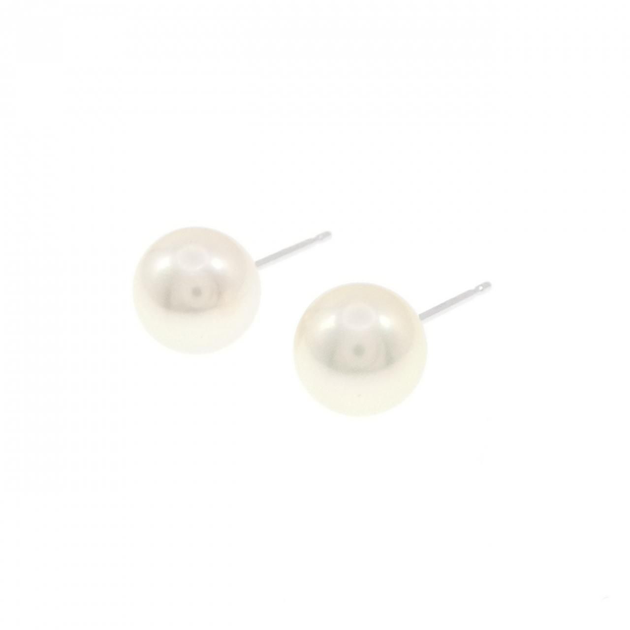 K 14 WG アコヤパール ピアス 6.9 mm