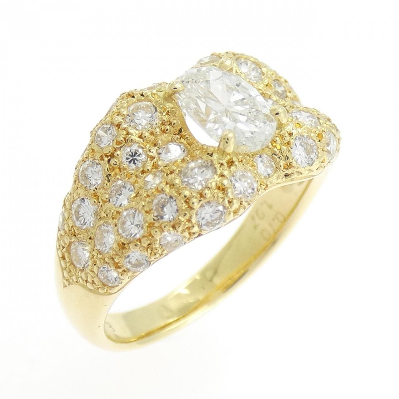 K18YG ダイヤモンド リング 0.70CT