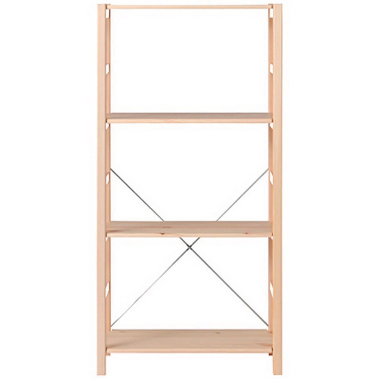 幅58×奥行26×高さ120 cm 中 パイン材ユニットシェルフ 無印