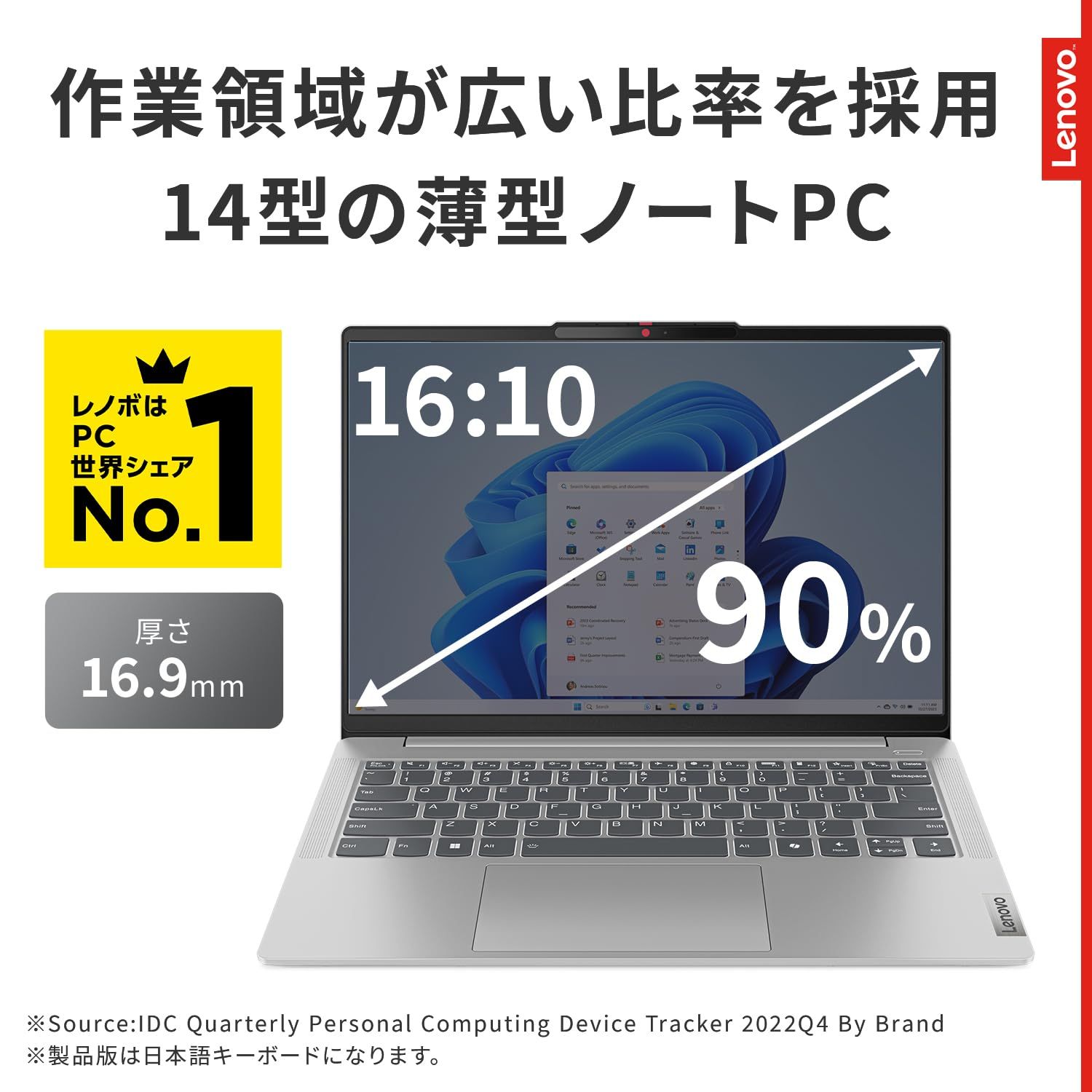 Lenovo ノートパソコン パソコン core ultra IdeaPad Slim 5 14 0インチ インテル® Core™ 7 プロセッサー搭載 155 H メモリ16 GB Windows 11 14インチ