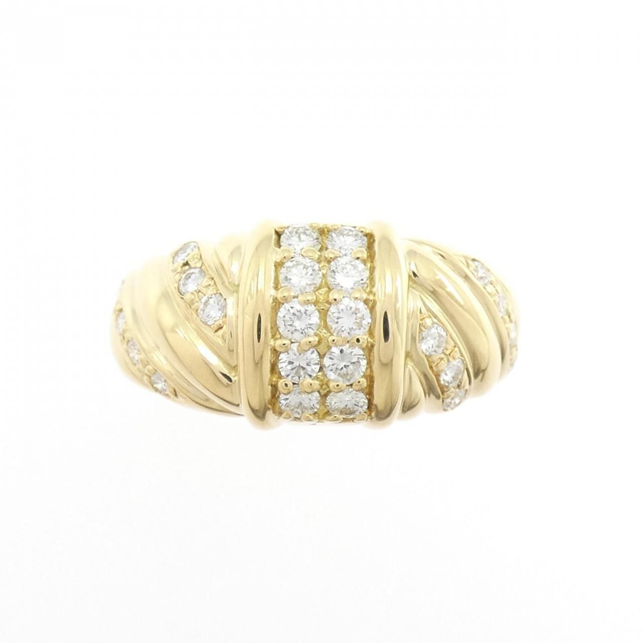 K 18 YG ダイヤモンド リング 0.48 CT