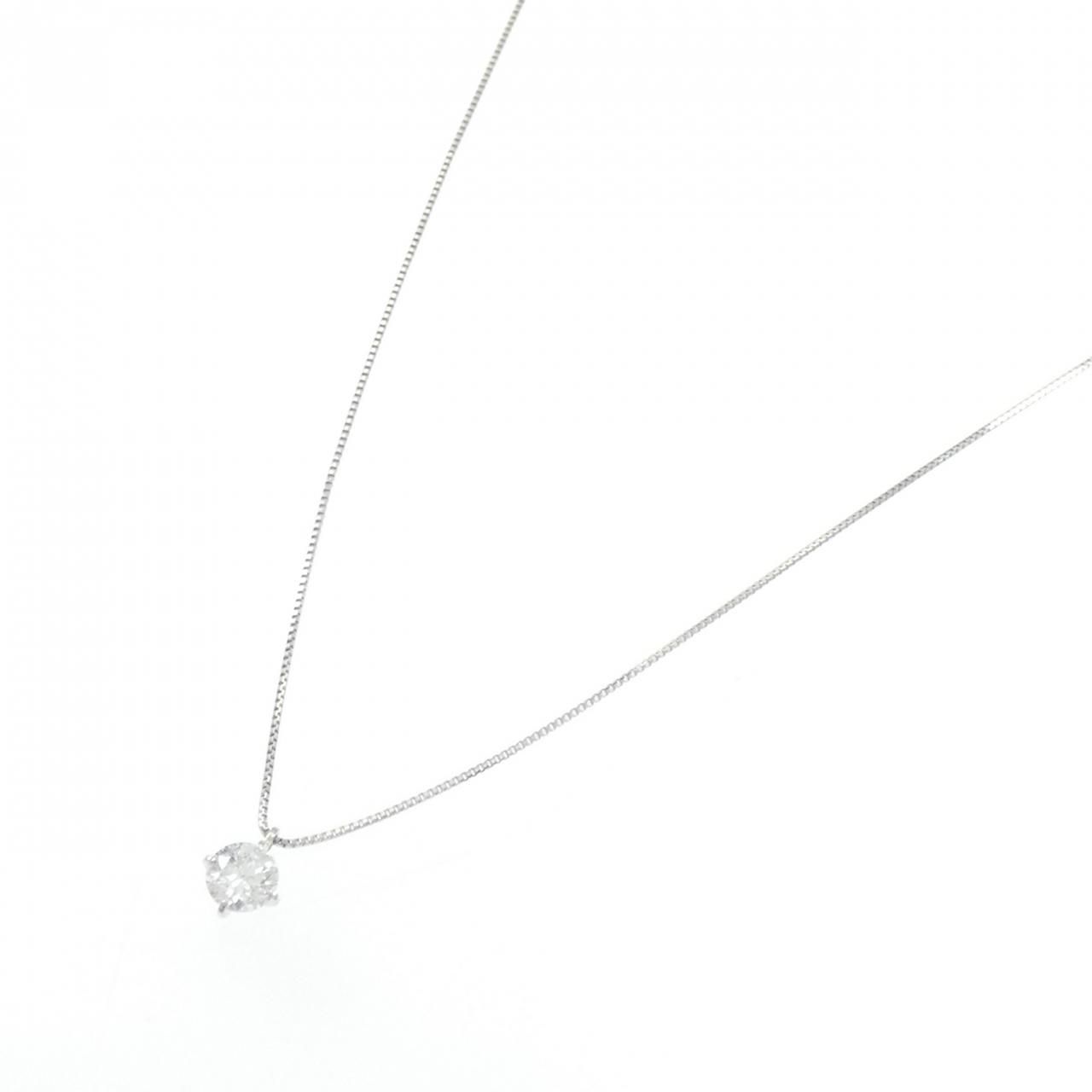 PT900/PT850 ソリティア ダイヤモンド ネックレス 0.324CT - メルカリ