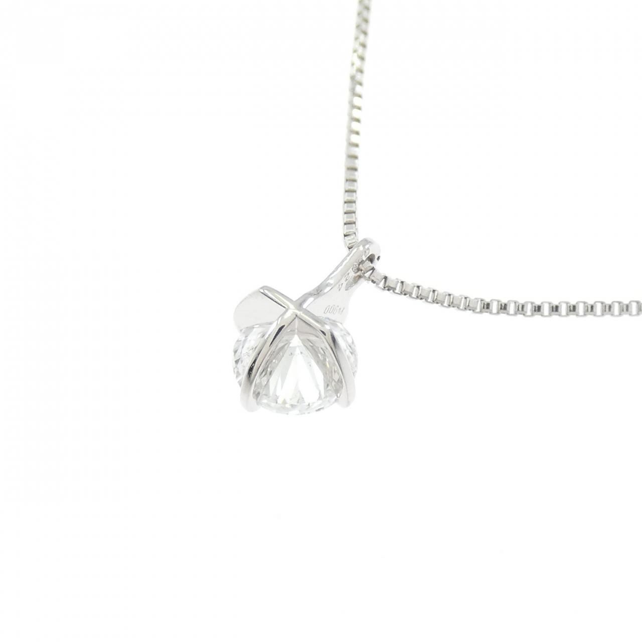 PT900/PT850 ソリティア ダイヤモンド ネックレス 0.324CT - メルカリ