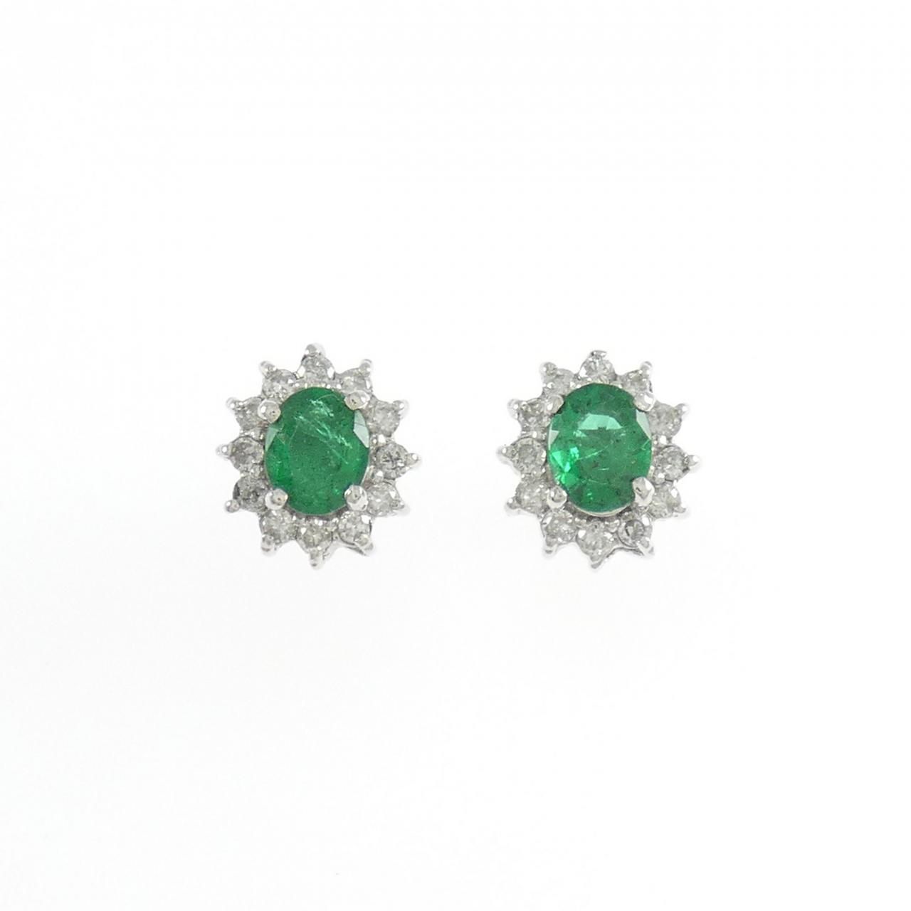 PT850 PT900 エメラルド ピアス 0.76CT