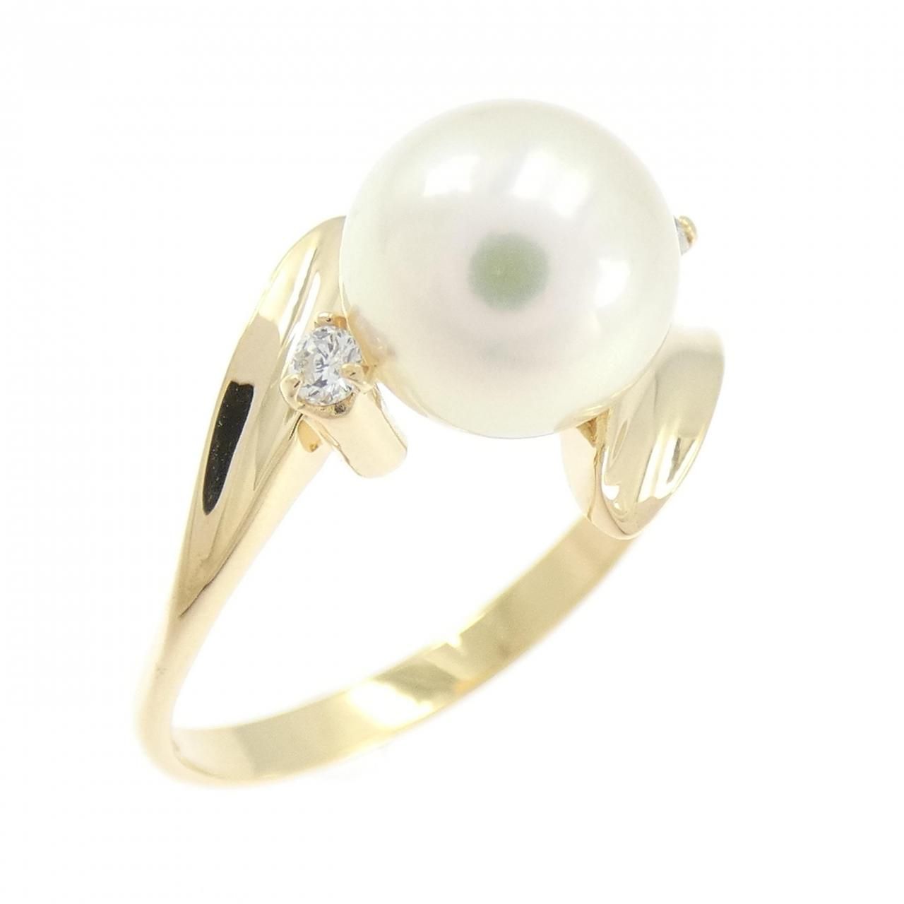 K18YG アコヤパール リング 7.5mm