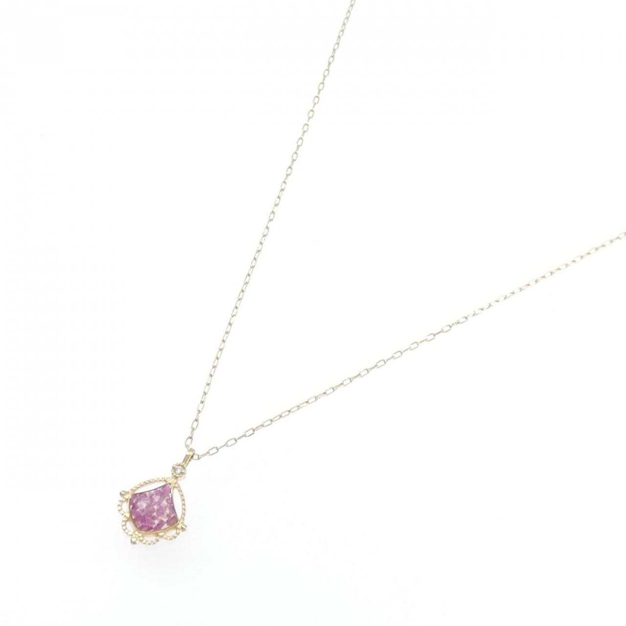 アガット カラーストーン ネックレス agete（アガット）の「K10カラー