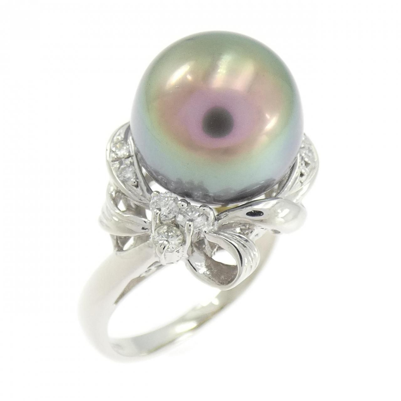 PT900 黒蝶パール リング 10.5mm