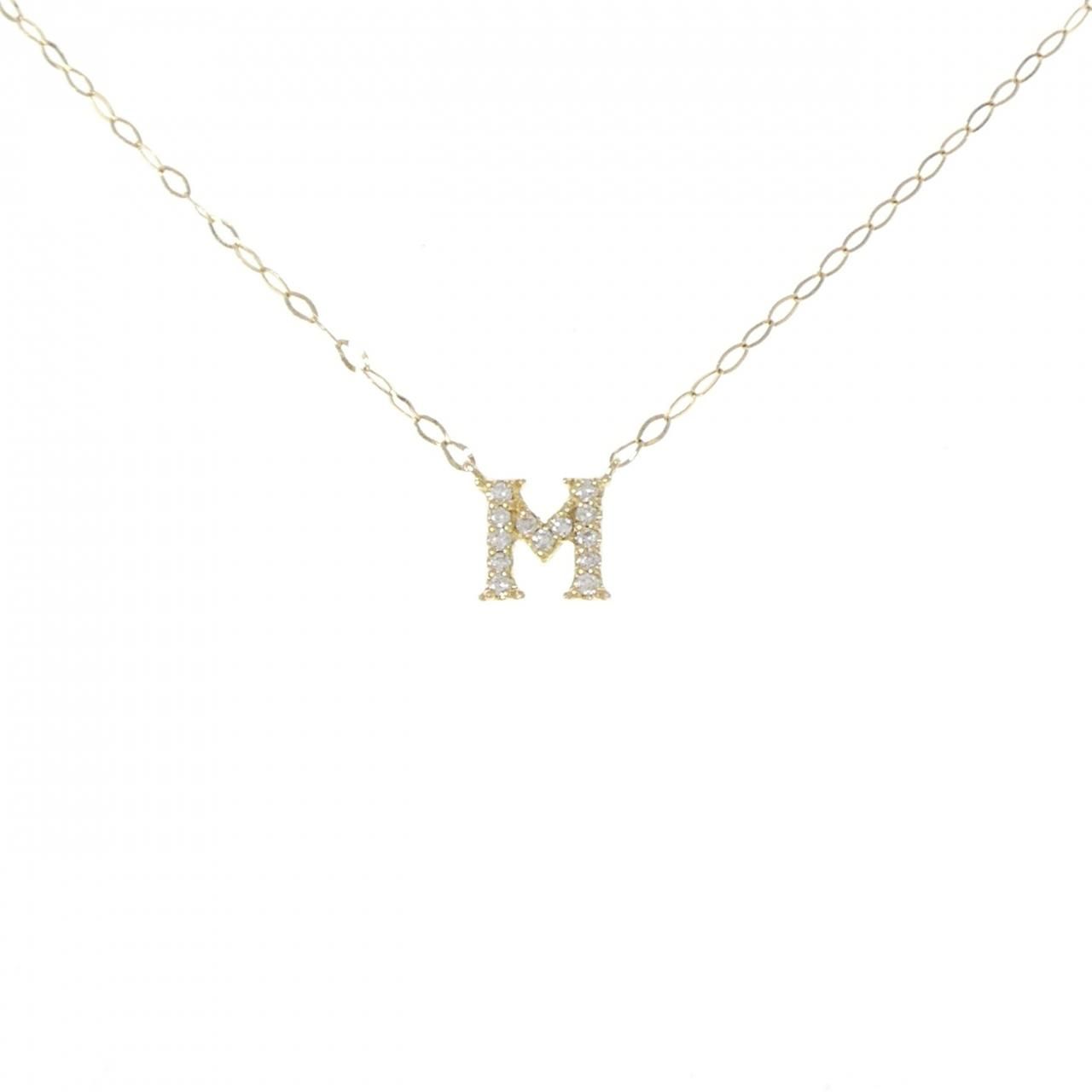 サマンサティアラ イニシャル ダイヤモンド ネックレス 0.06CT