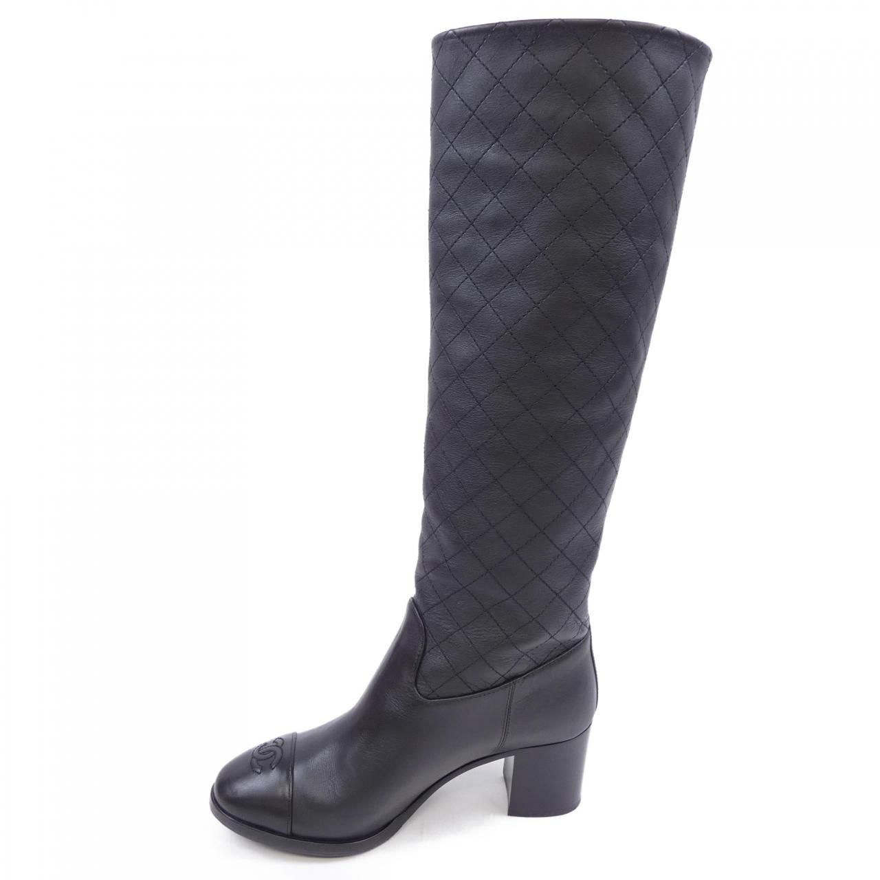 シャネル CHANEL ハイブーツ ロングブーツ