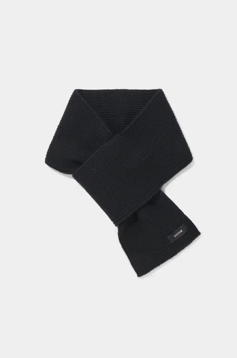 SYSTEM システム オム カシミア ブラック マフラー