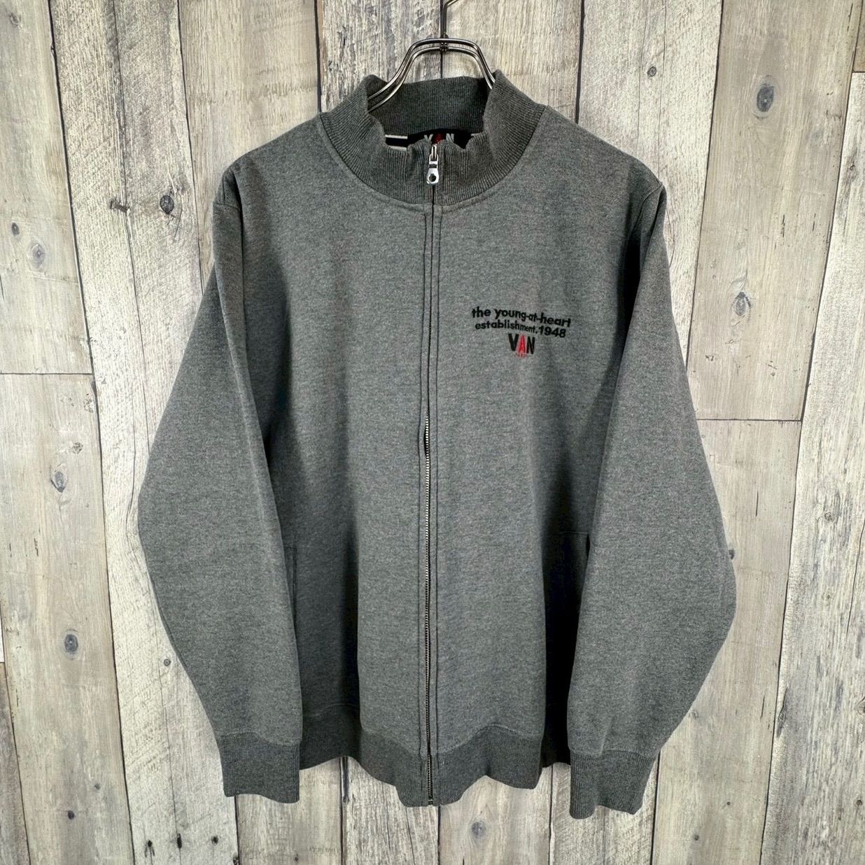VAN JAC ヴァン ヂャケット 肉厚 厚地 ジップアップ スウェット