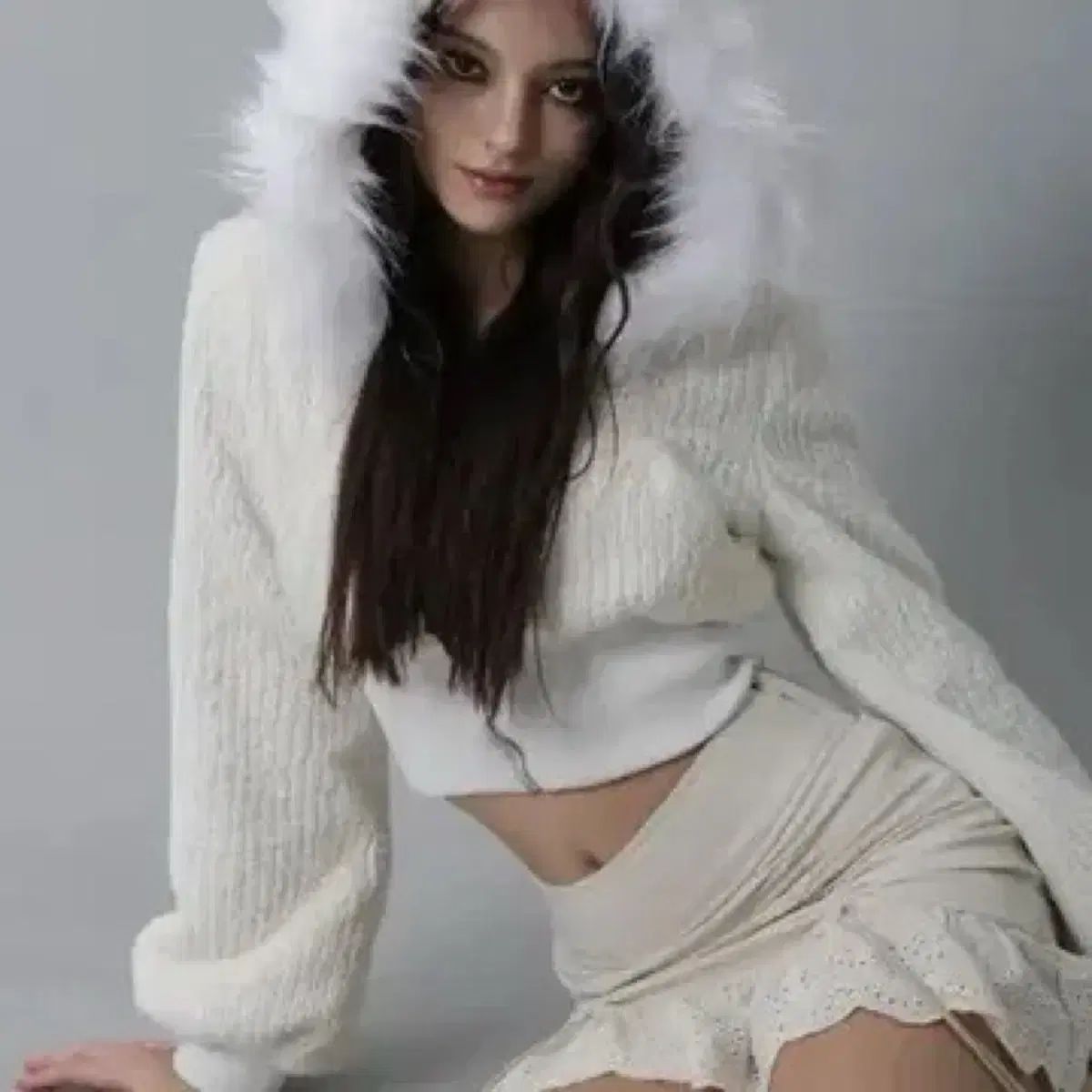 DRYROSE スノウ プレイ ファー ジップアップ