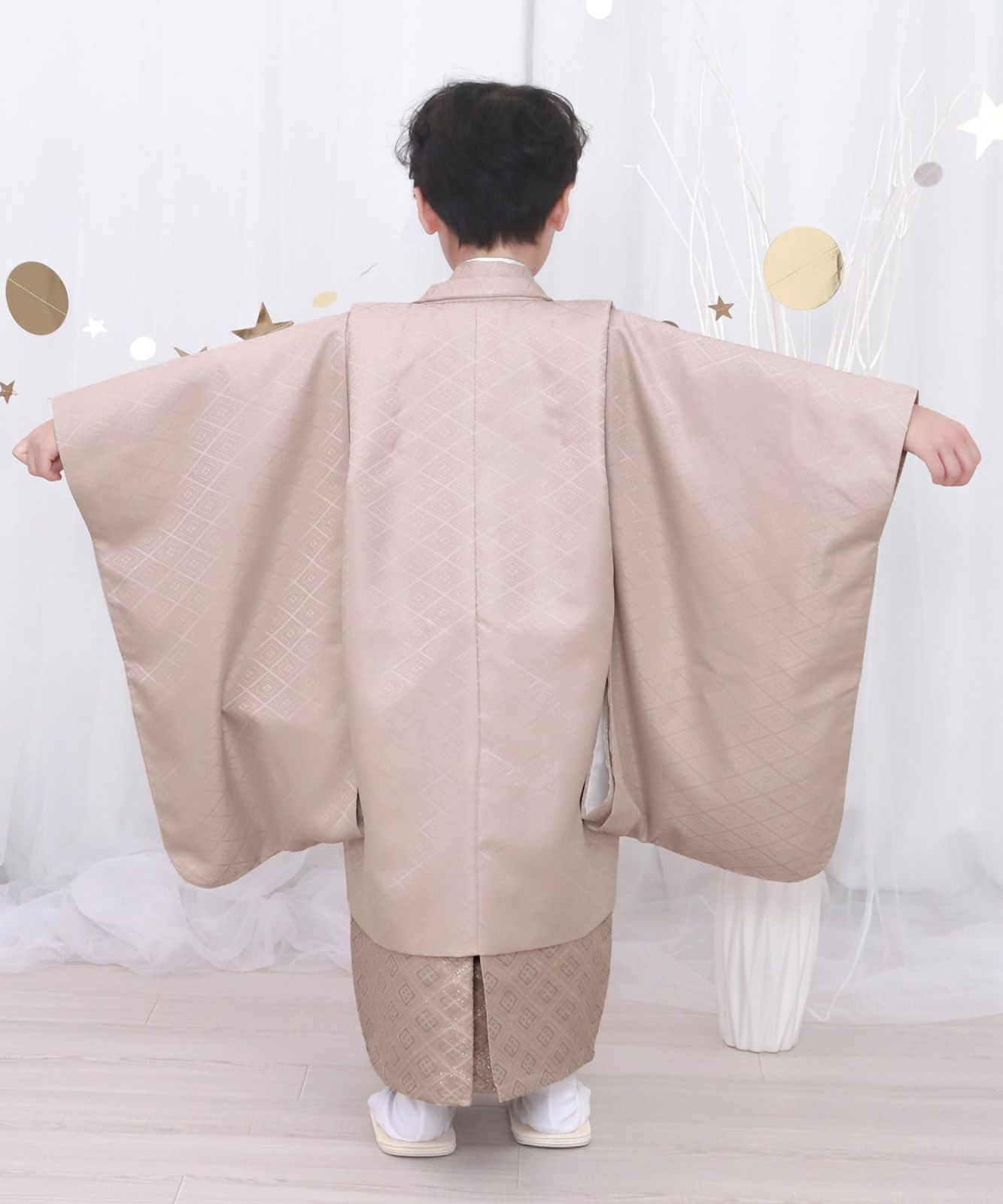 七五三　5歳　袴セット　キョウエツ　京越　ベージュ KYOETSU 豪華12点フルセット 七五三 着物 3歳 5歳 男の子 袴セット