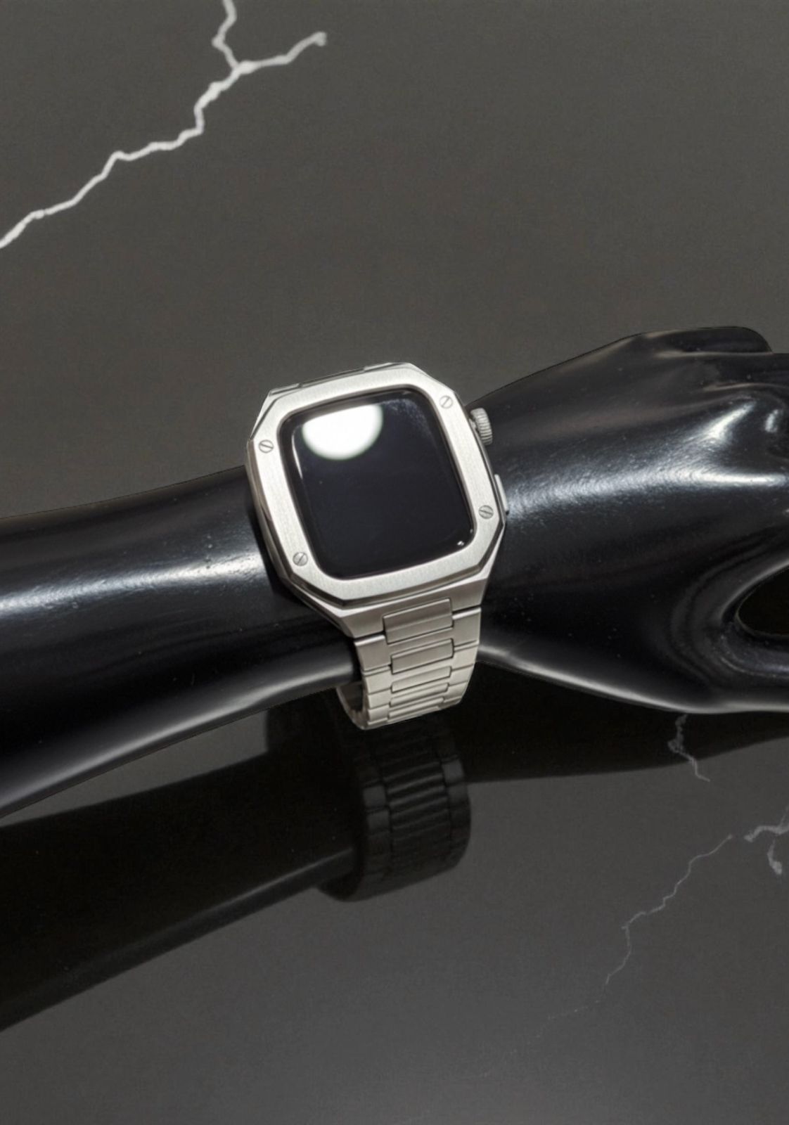 アップルウォッチカスタムカバーケース Apple Watch バンド ベルト 金属バンド 874