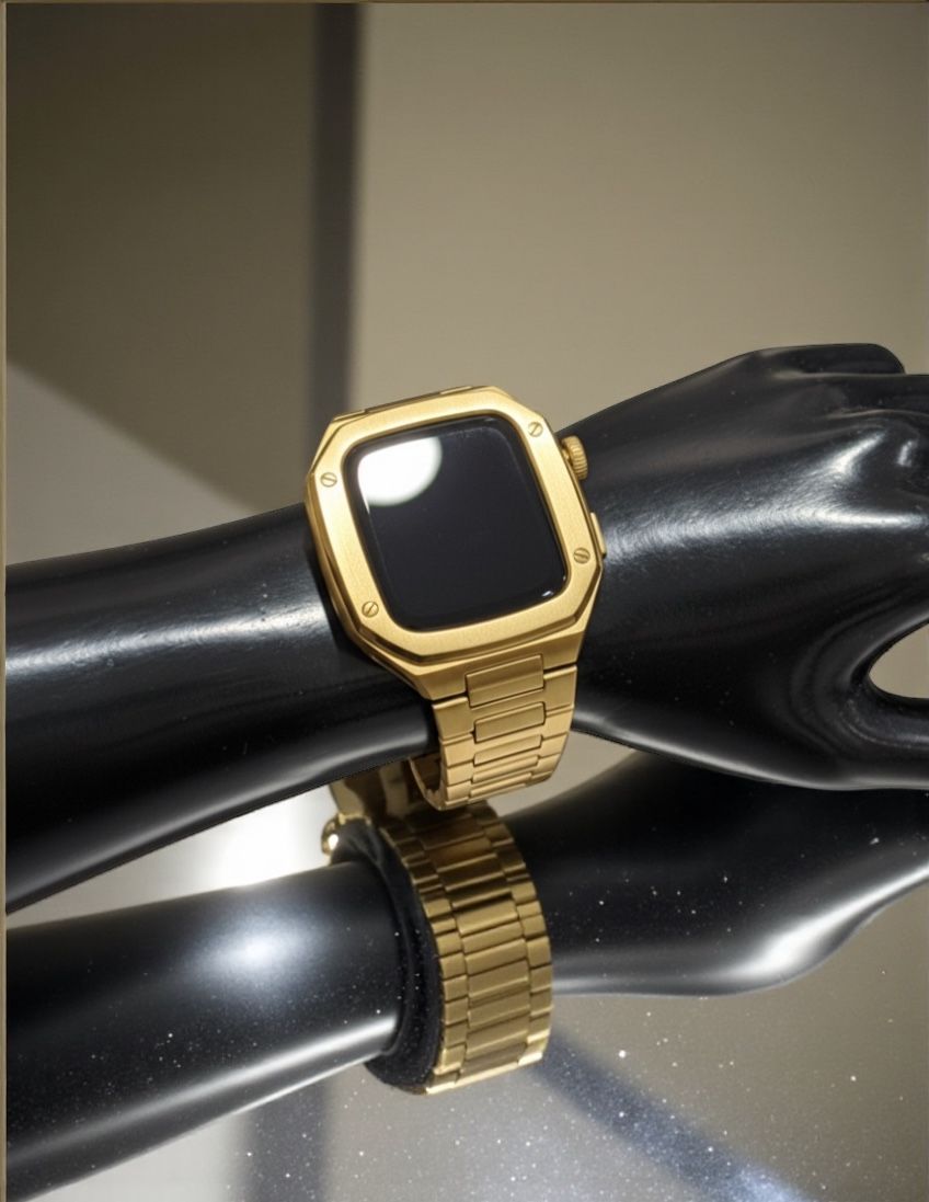 アップルウォッチカスタムカバーケース Apple Watch バンド ベルト 金属バンド 875