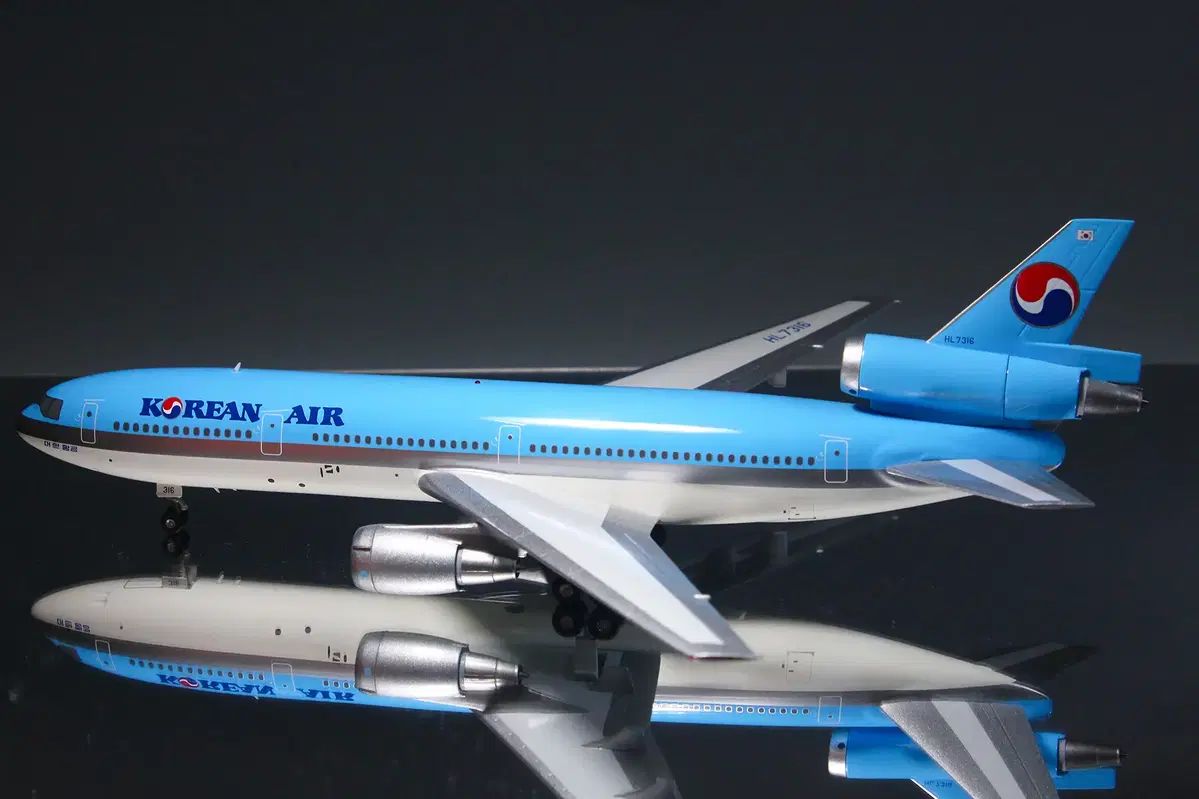 大韓航空 DC 10 30 HL 7316 飛行機模型