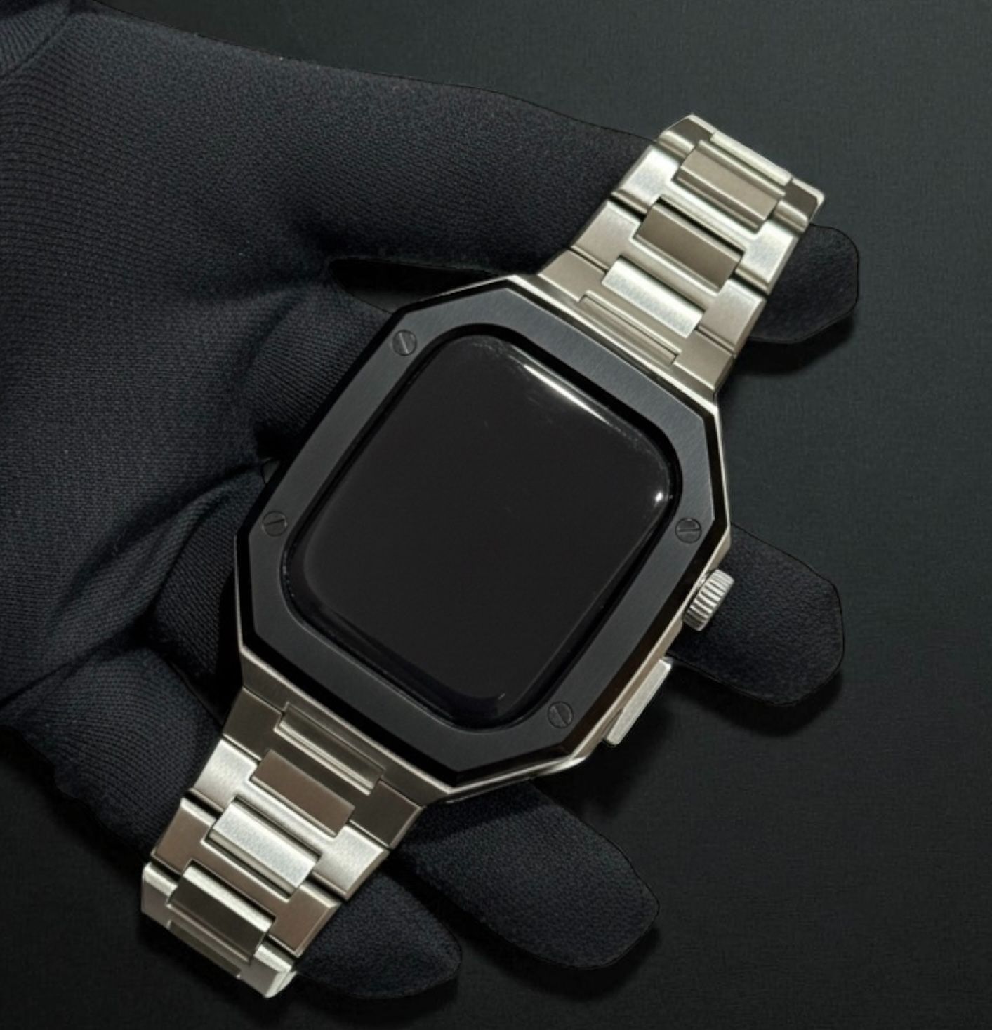 アップルウォッチカスタムカバーケース　Apple Watch バンド　ベルト 金属バンド　876