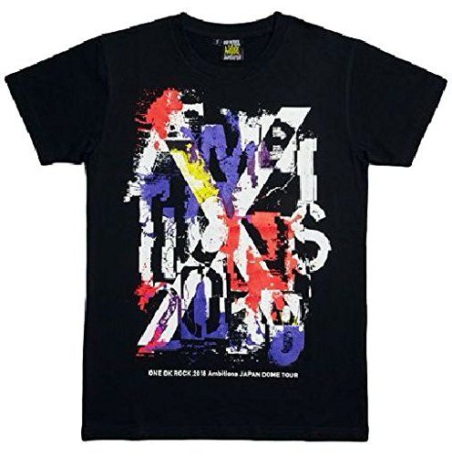 ONE OK ROCK ワンオクロック ワンオク 2018 AMBITIONS JAPAN DOME TOUR 公式グッズ DOME Tシャツ C Overlap BLACK M