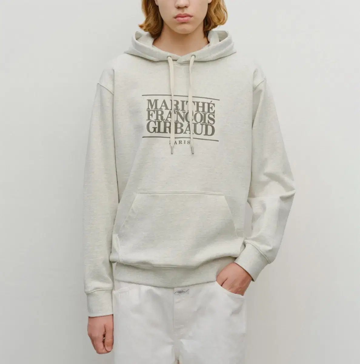 マリテフランソワジルボー Classic ロゴ フーディー オートミール M