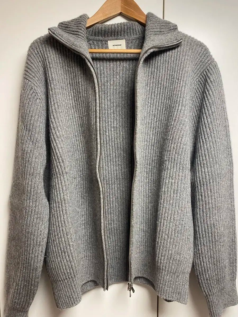 インザロウ フルジップアップ ニット グレー 3 サイズ