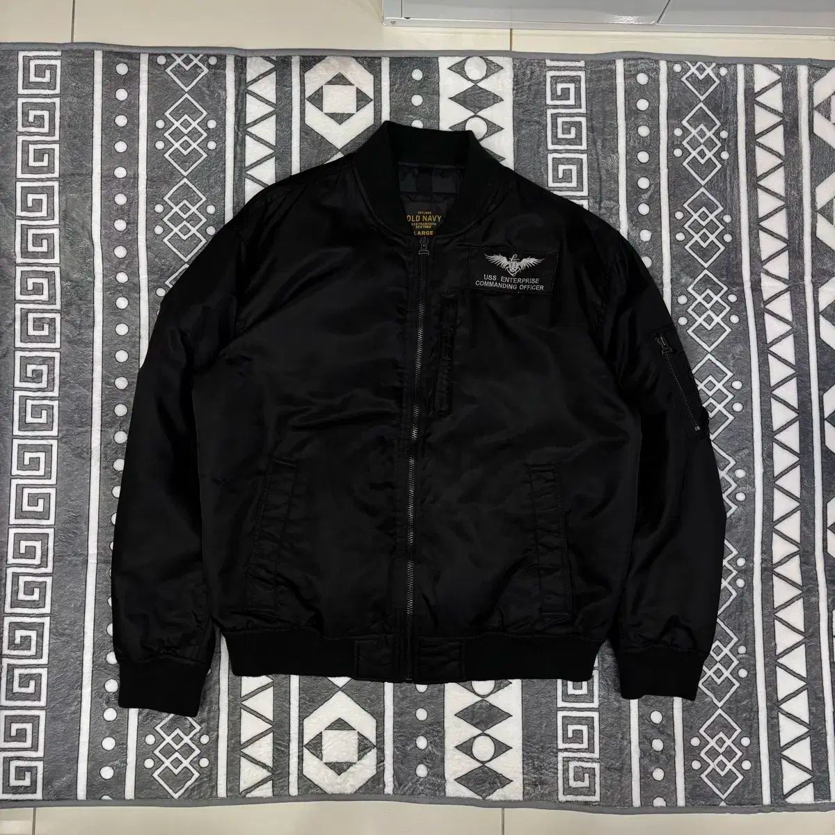 ネイビー MA-1 パイロットジャンパー L np260 ダウン パーカ ジャケット