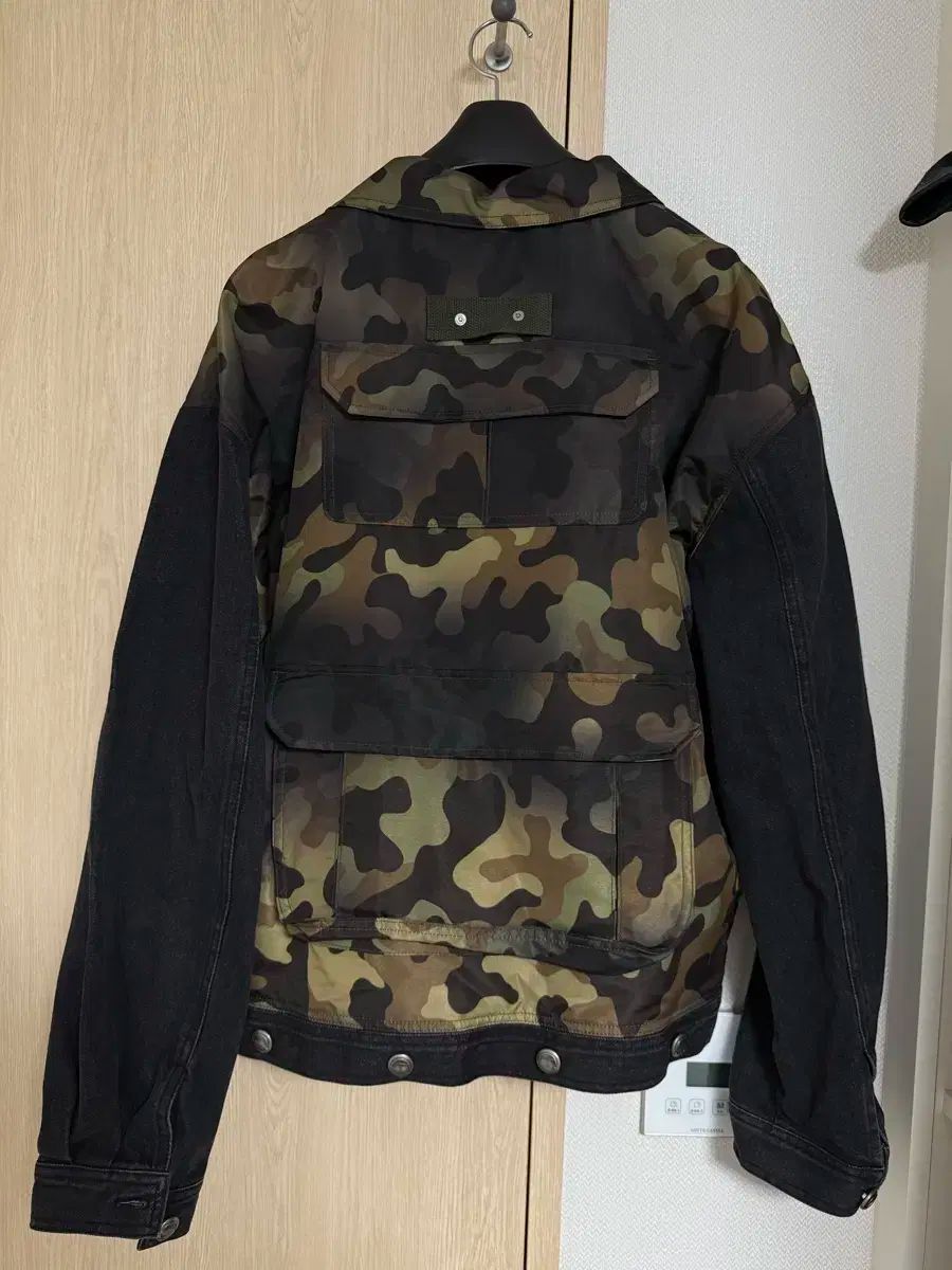 アンダースンベル カモフラ ジップアップ デニムジャケット XL