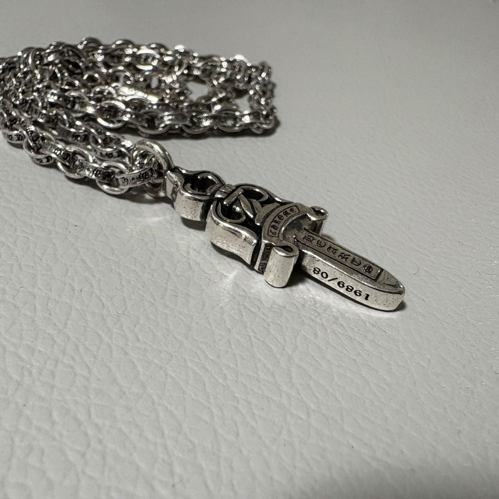 Chrome Hearts ダガー ネックレス ペーパーチェーン vintage CHROME HEARTS PAPER CHAIN DAGGER PENDANT クロムハーツ ペーパー
