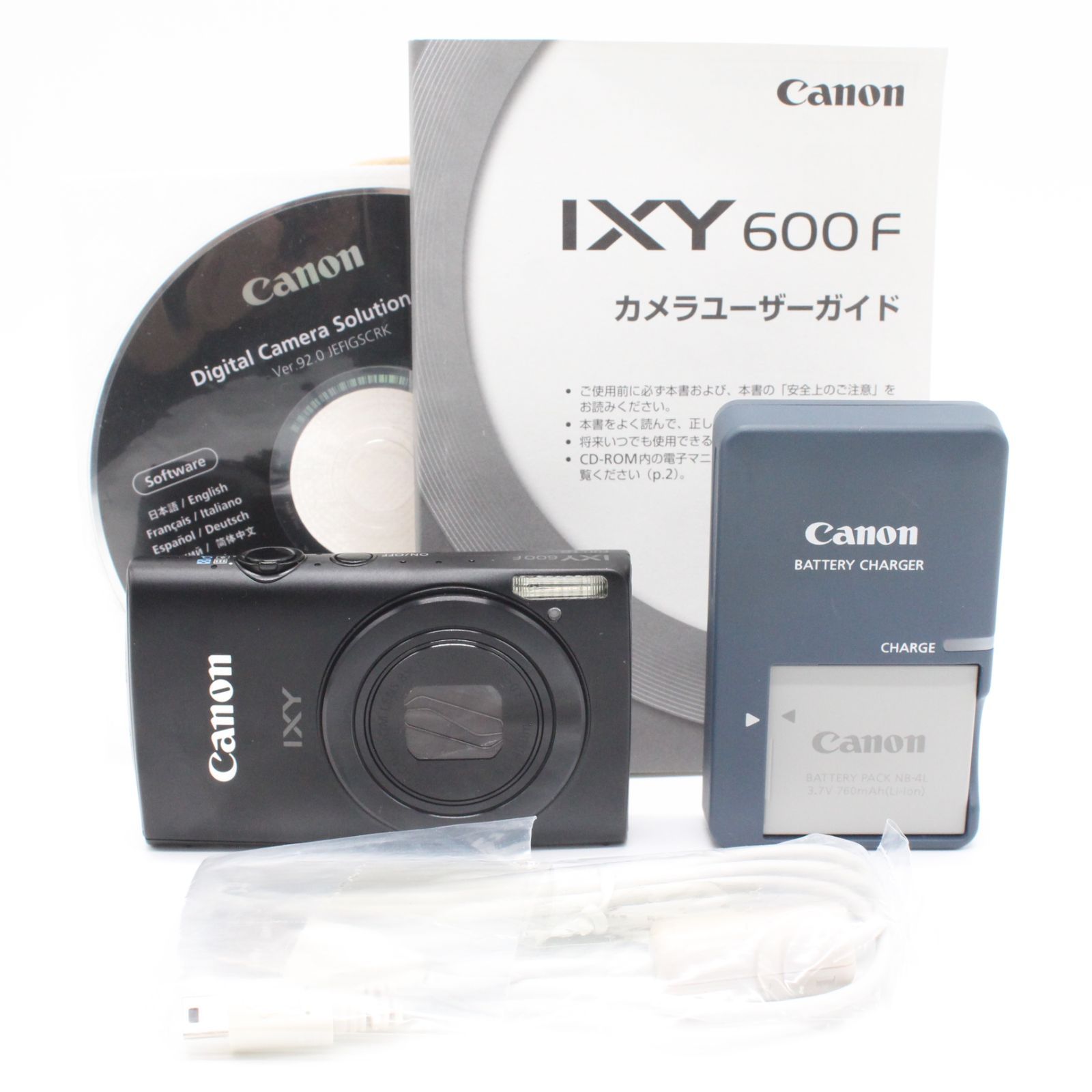 嬉しい説明書付き 上品 CANON IXY600F ブラック