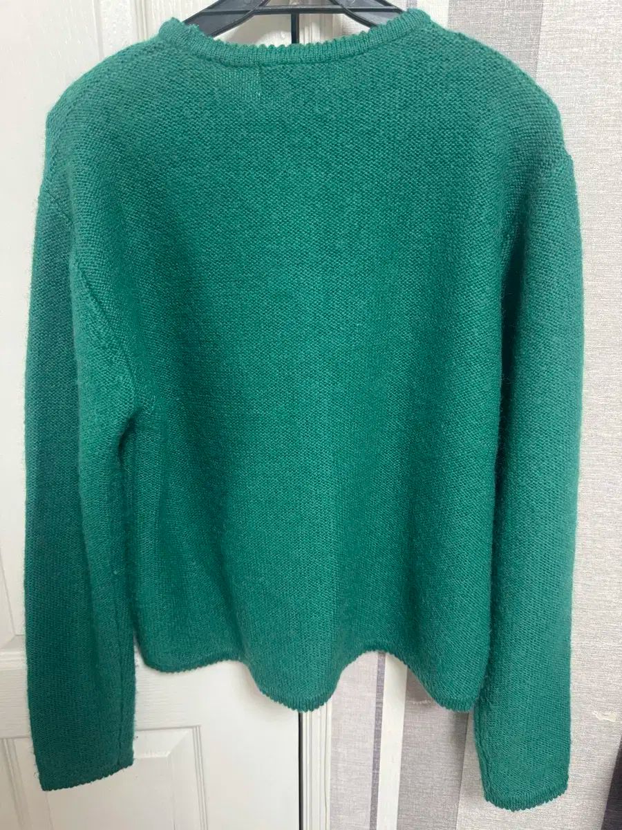  シエンヌ ブラン ウール カーディガン ティールグリーン 長袖 カーディガン ボレロ アンサンブル