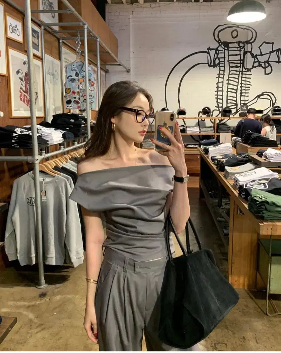 AUBEZEST 麻 マレ アシンメトリー トップス スラックス セットアップ