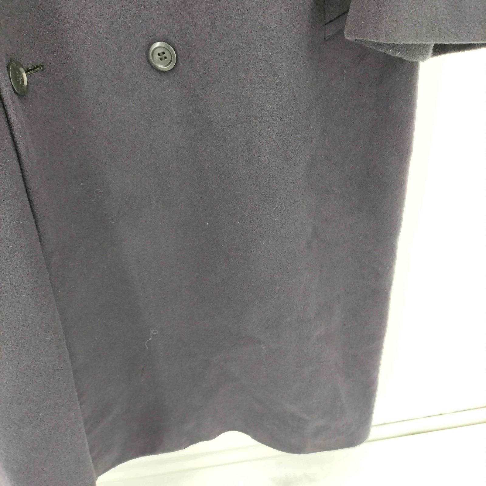 ユーズドフルギ USED古着 cashmere カシミヤ混 ダブルブレスト 絵