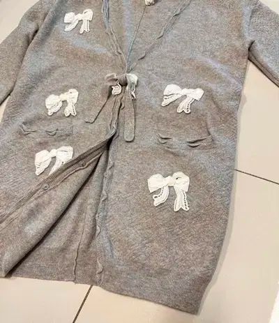  オッズセカンド リボン カーディガン 長袖 カーディガン ボレロ アンサンブル