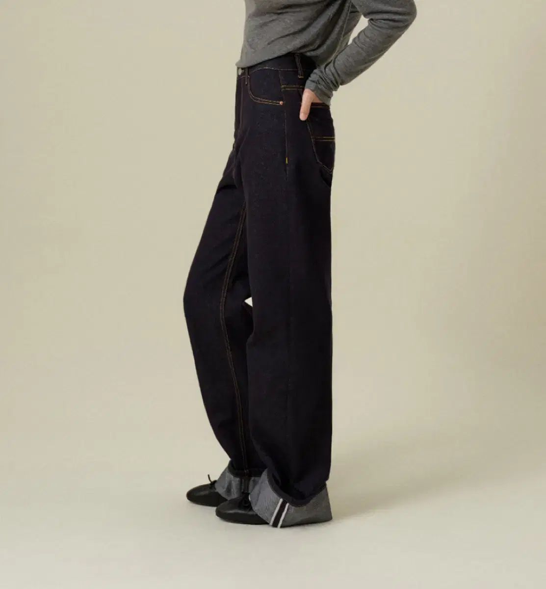 マンゴ マニー プリーズ オール セルビッジ ジーンズ ollo selvage jeans S