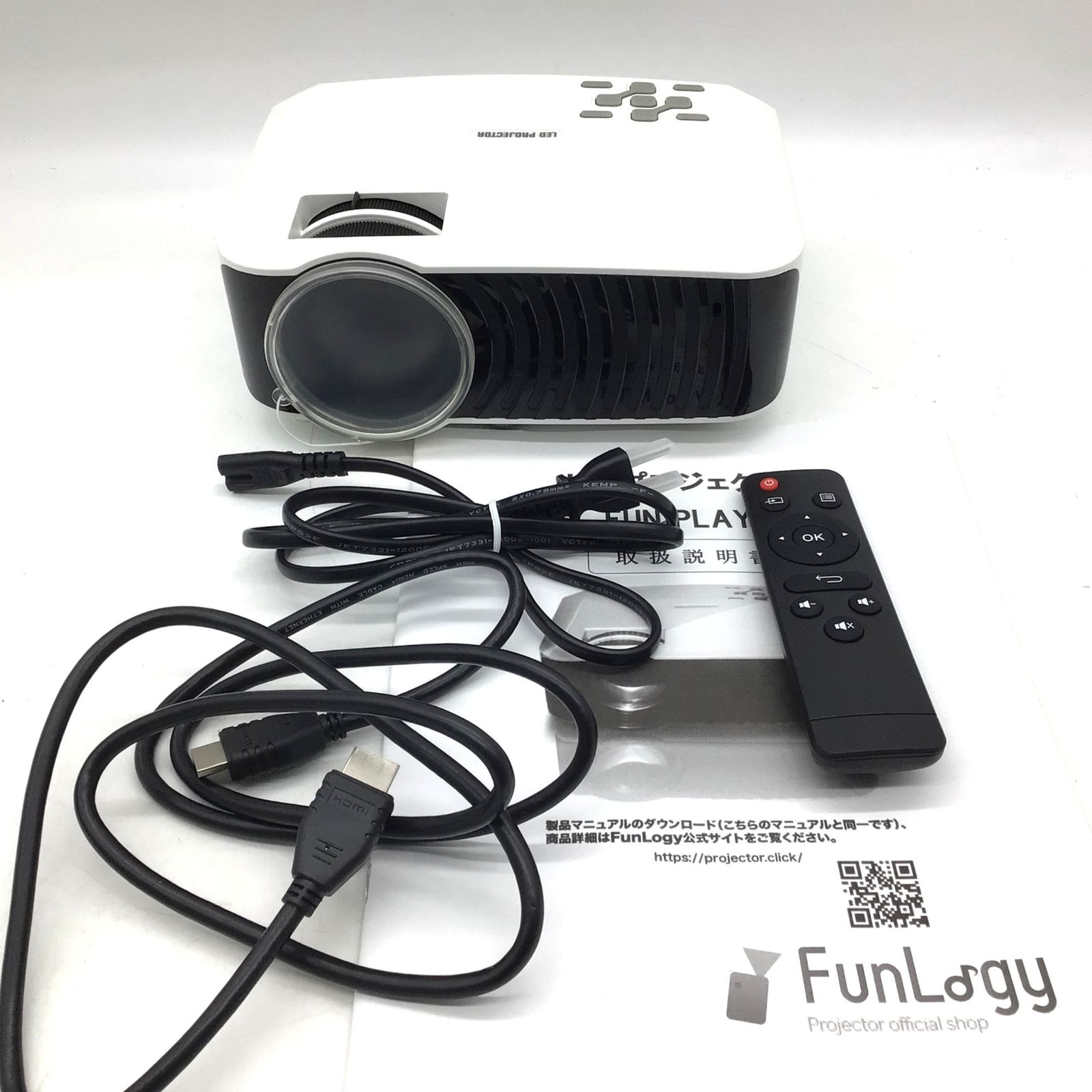 11226 FunLogy 小型プロジェクター FUN PLAY2 3300ルーメン AV