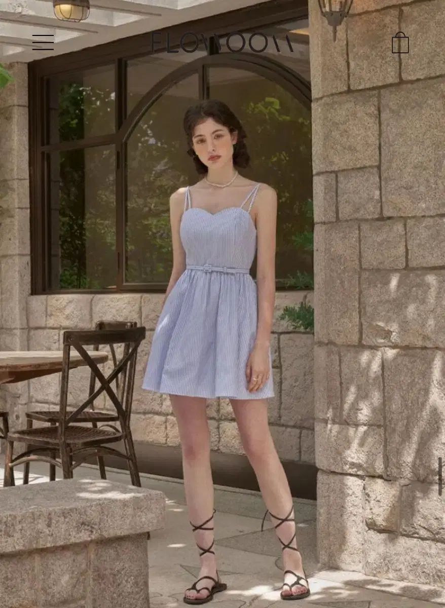  フローム Mini Heart Bustier Dress 長袖 七分袖 ミニワンピース