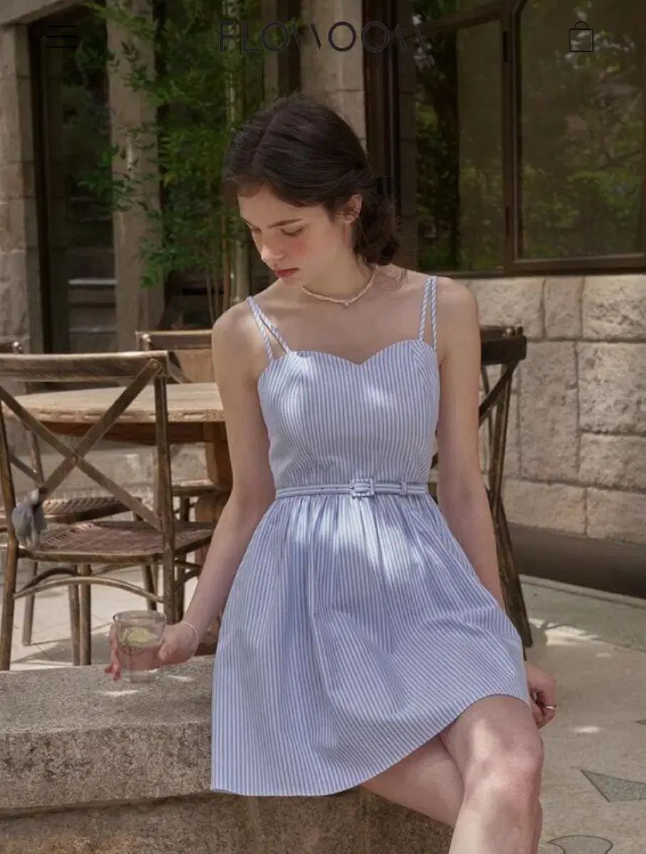 フローム Mini Heart Bustier Dress