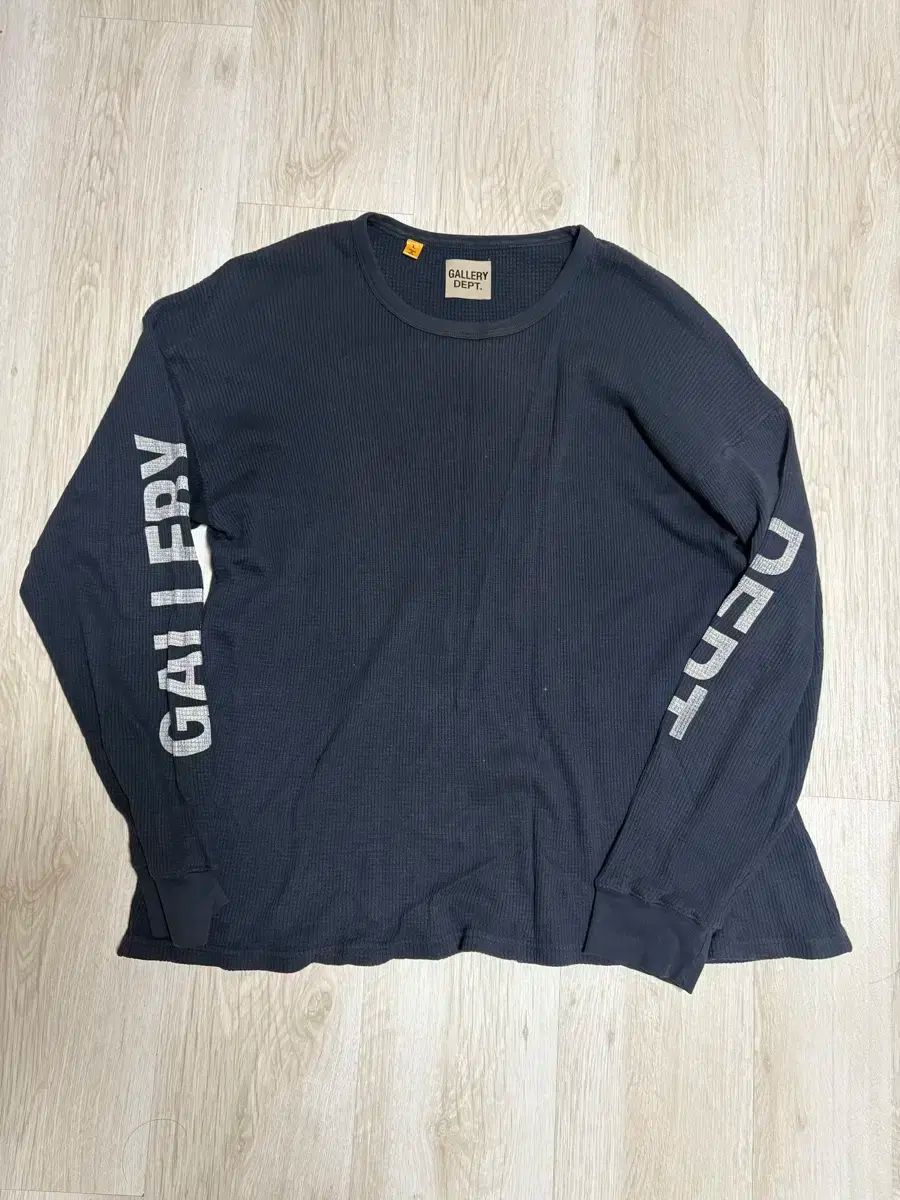 ギャラリー デパートメントファイブ サーマル ロングスリーブ ネイビー 白 黄色