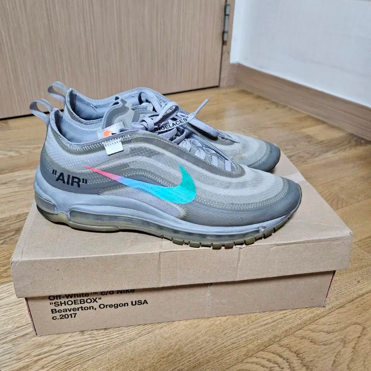 ナイキ オフホワイト エアマックス97 メンタ 270