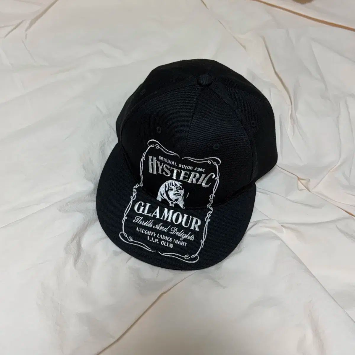 HYSTERIC GLAMOUR ヒステリックグラマー HYS ウイスキー 刺繍 キャップ ブラック