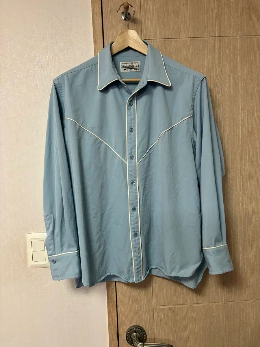 M WACKO MARIA ウエスタンシャツ ブルー