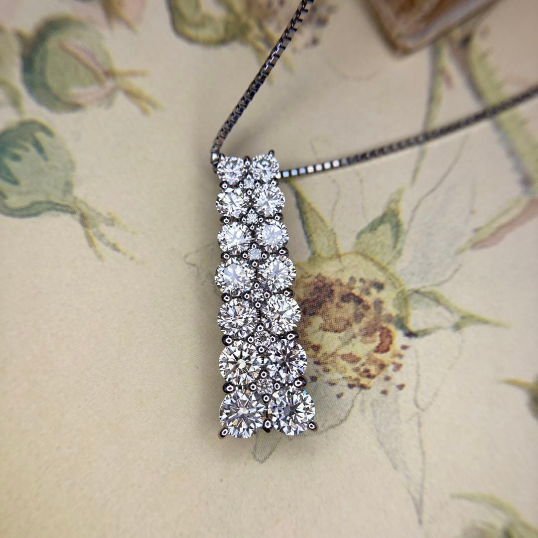 pt 900 カナディアンダイヤモンド2.0 ct ペンダントネックレス