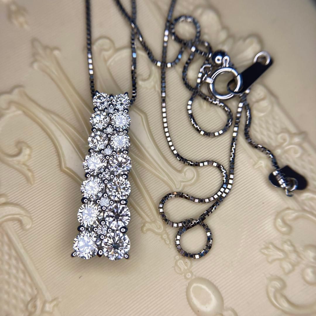 pt900 カナディアンダイヤモンド2.0ct ペンダントネックレス