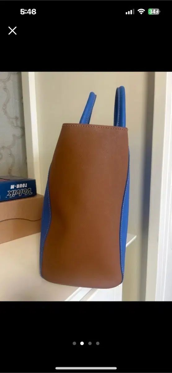 JILL STUART ジルスチュアート ブルー ブラウン トートバッグ