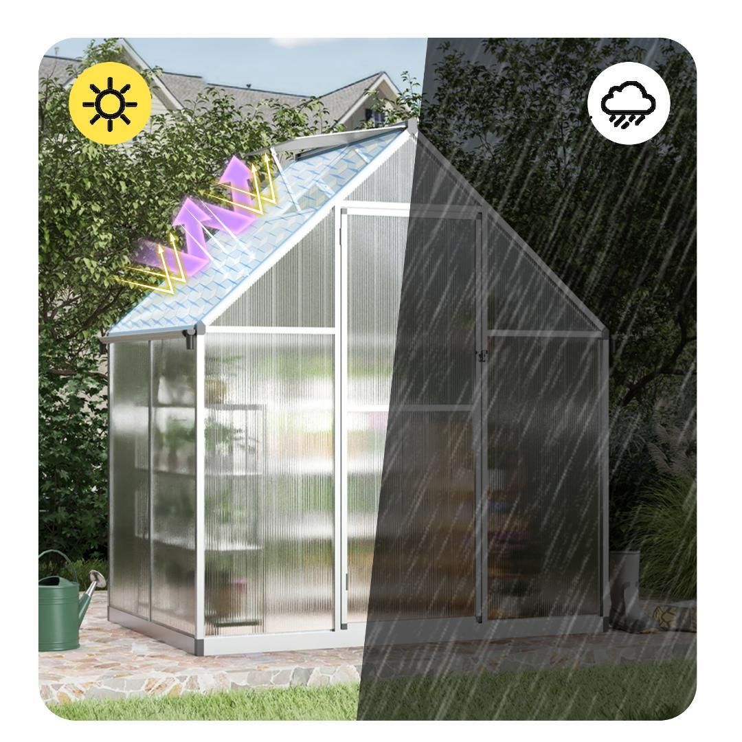 【奥行113cm】アルミ温室 家庭用温室 大型花園温室 家庭菜園 ガーデンハウス アルミ温室 家庭用 大型 花園温室 家庭菜園 ガーデンハウス 植物 栽培
